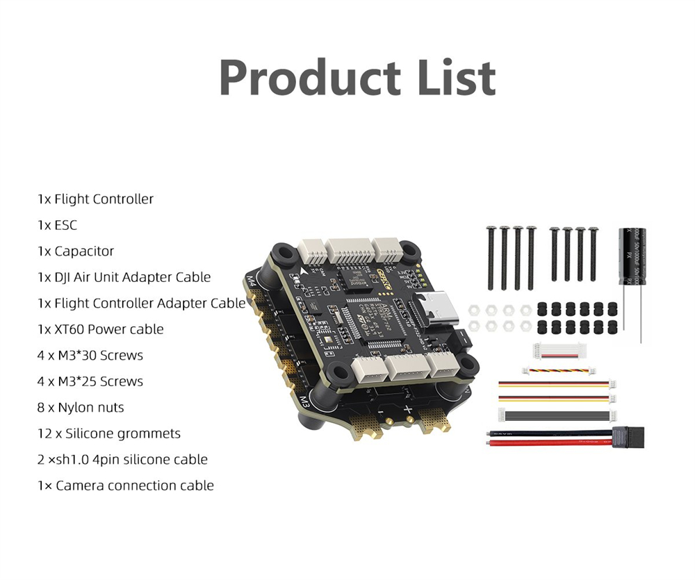 GEPRC-TAKER-F722-F7-Flugcontroller-3-6S-mit-5V-9V-BEC-BLS-60A--80A-V2-4in1-ESC-Stack-fuumlr-RC-Drone-2020350-6